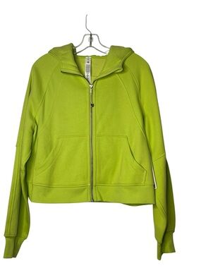 NWT Lululemon Scuba Oversized Full Zip-Up Hoodie Grape - Neon Green M/L